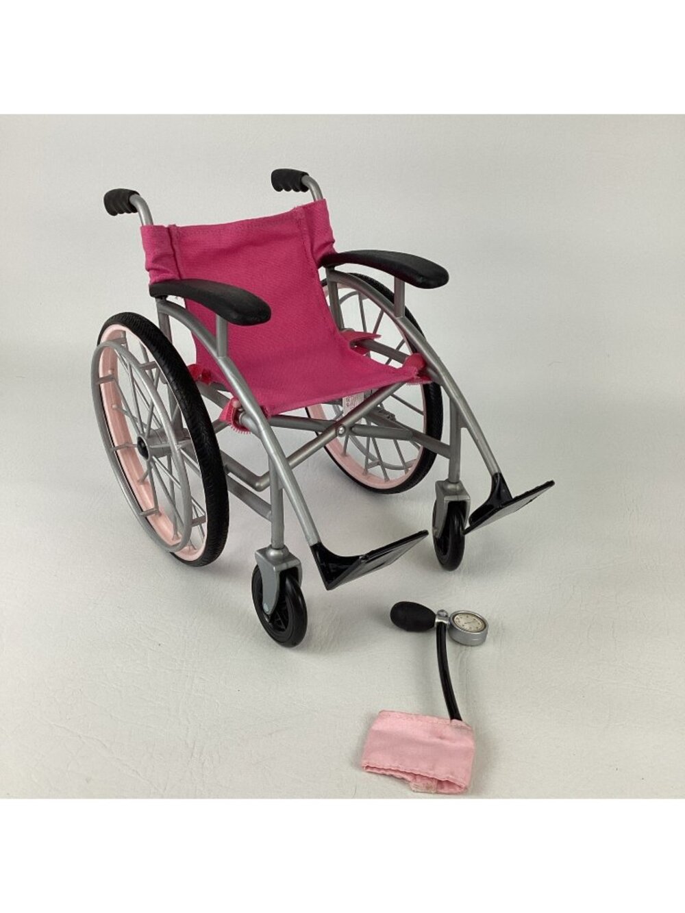 Our Generation Heals On Wheels Wheelchair Set Foldable Frame Blood Pressure Cuff
